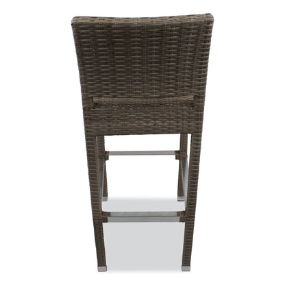 JMC Furniture Gama Series Barstools, Supports Up to 300 lb, 31.25" Seat Height, Ivory Seat, Ivory Back, Ivory Base (JMCGAMBSIVY)