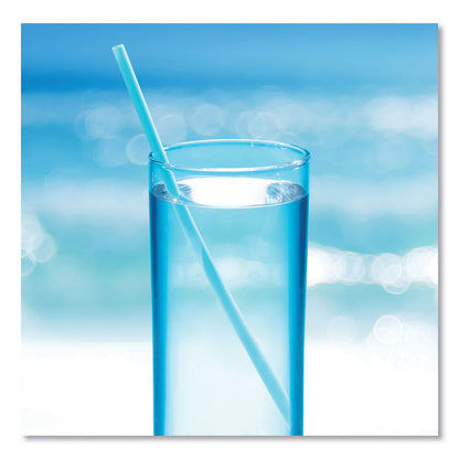 phade™ Marine Biodegradable Straws, 7.75", Ocean Blue, 6,000/Carton (CAR511204)