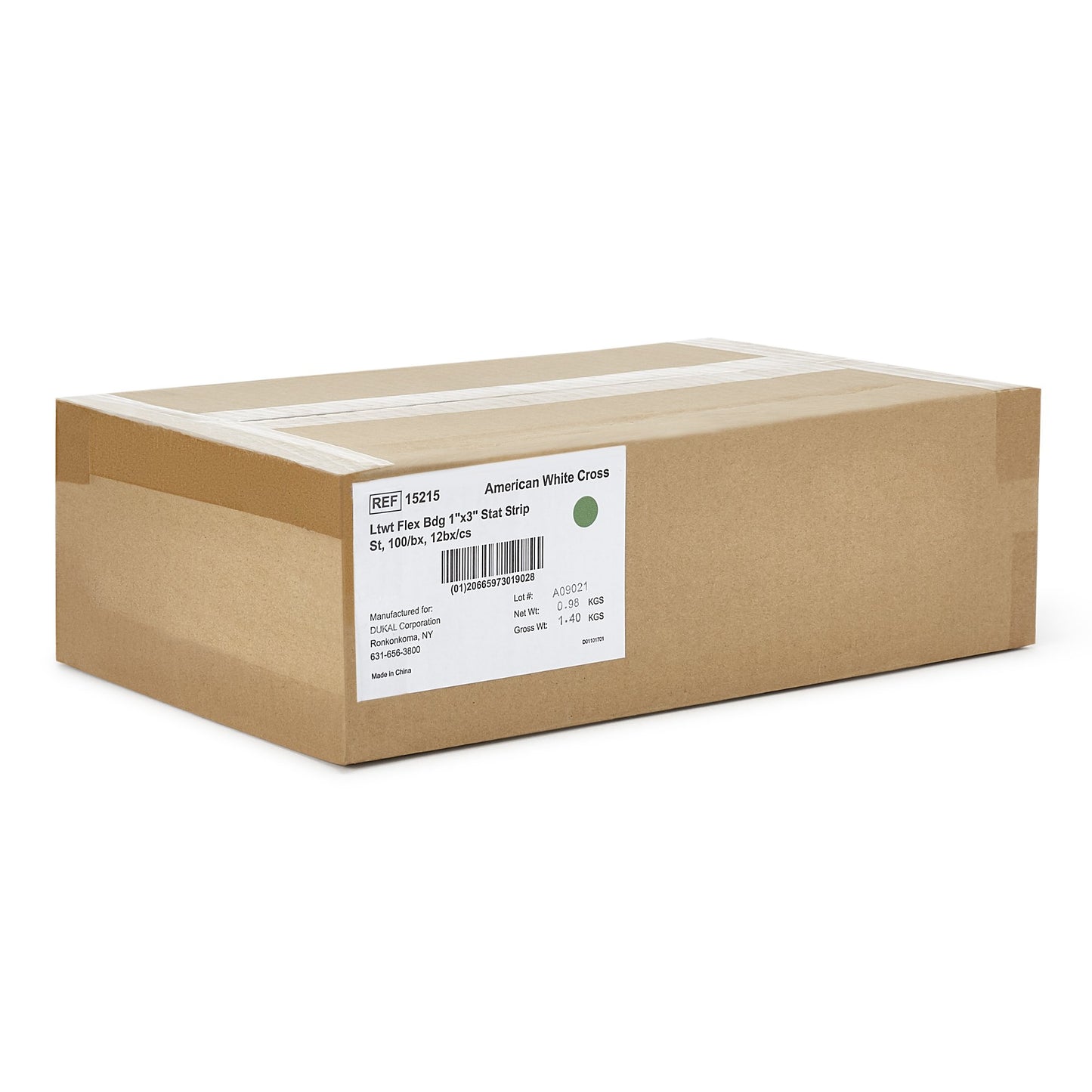 American® White Cross Stat Strip® Adhesive Strip 1 X 3 Inch Fabric Rectangle Tan Sterile (197058_BX)