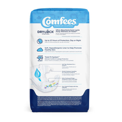 Comfees® Unisex Baby Diaper Newborn Disposable Moderate Absorbency (907018_CS)