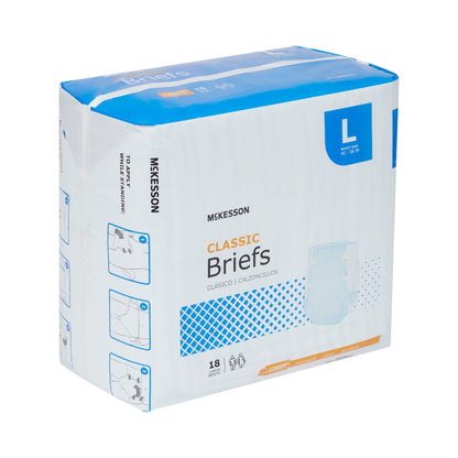 McKesson Classic Unisex Adult Incontinence Brief Large Disposable Light Absorbency (973139_BG)