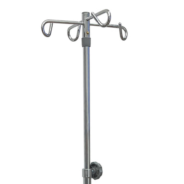 McKesson IV Stand Floor Stand 4 Hooks 5 Legs with Casters (1223673_CS)
