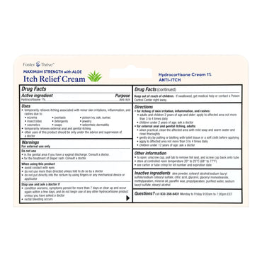 Foster & Thrive™ Itch Relief 1% Strength Cream 1 oz. Tube (1245000_EA)