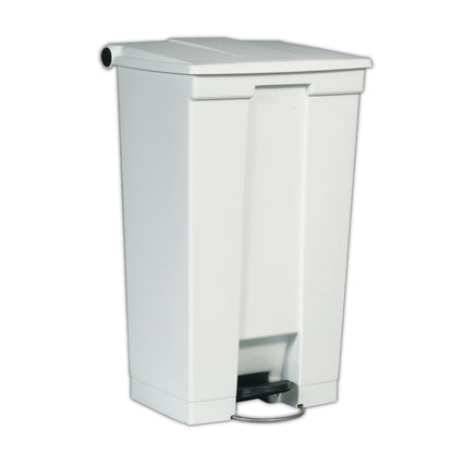 Rubbermaid® Commercial Legacy Step-On Receptacle, 23 gal, Plastic, White (RCPFG614600WHT)