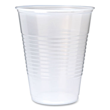 Fabri-Kal RK Ribbed Cold Drink Cups, 9 oz, Clear, 100/Sleeve, 25 Sleeves/Carton (RK9)