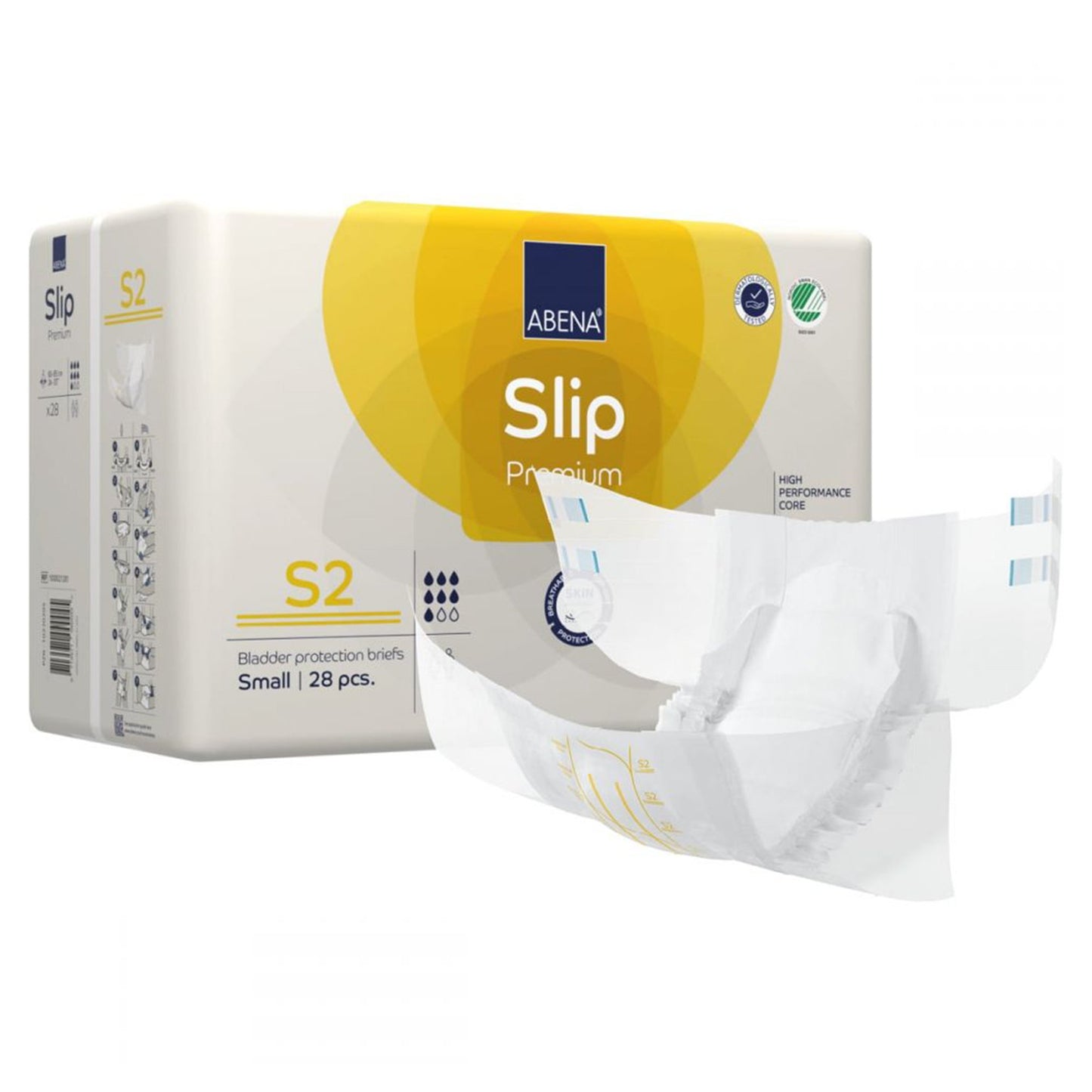 Abena® Slip Premium S2 Unisex Adult Incontinence Brief Small Disposable Heavy Absorbency (1218197_PK)