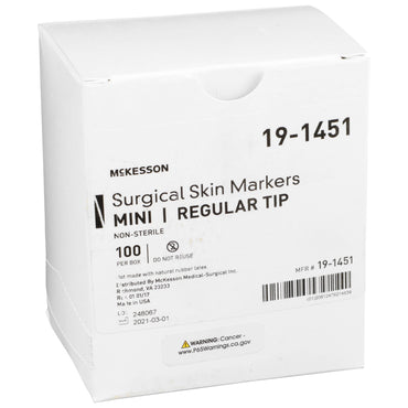 McKesson Skin Marker Prep-Resistant Gentian Violet Ink NonSterile Mini Regular Tip (1042455_EA)