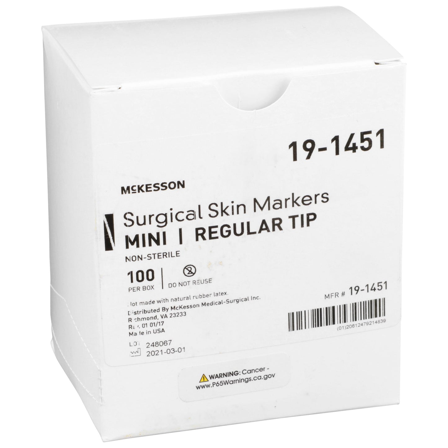 McKesson Skin Marker Prep-Resistant Gentian Violet Ink NonSterile Mini Regular Tip (1042455_BX)