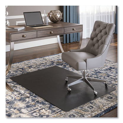 deflecto EconoMat Carpet Chair Mat, Rectangular, 36 x 48, Black (DEFCM11142BCOM)