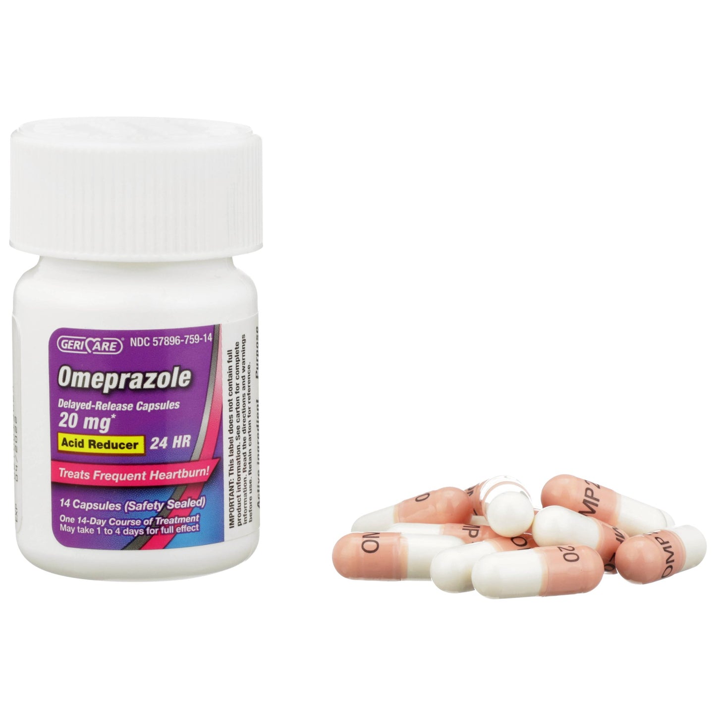 Geri-Care® Antacid 20.6 mg Strength Delayed-Release Capsule 42 per Box (705864_CS)