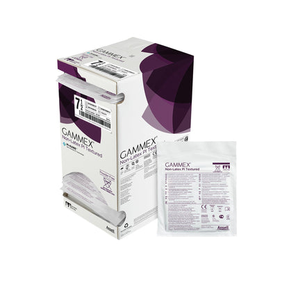 GAMMEX® Non-Latex PI Textured Surgical Glove Size 7.5 Sterile Polyisoprene Standard Cuff Length Fully Textured White Chemo Tested (890679_PR)