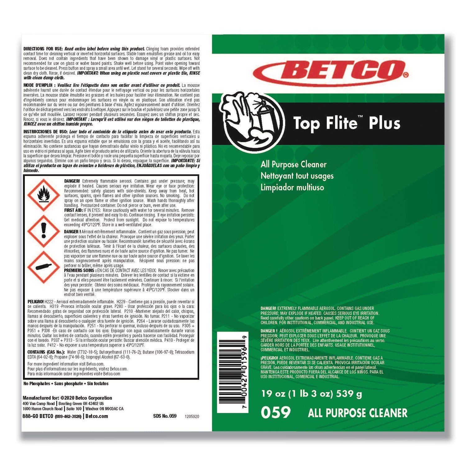 betco-top-flite-plus-all-purpose-cleaner-19-oz-aerosol-can-12-carton-bet0592300_4