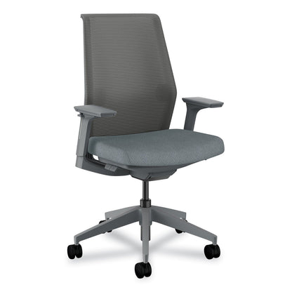 HON® Cipher Mesh Back Task Chair, Supports 300 lb, 15" to 20" Seat Height, Basalt Seat, Charcoal Back/Base (HONCRTHSCA25LSS)