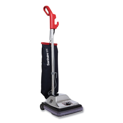Sanitaire® TRADITION QuietClean Upright Vacuum SC889A, 12" Cleaning Path, Gray/Red/Black (EURSC889D)