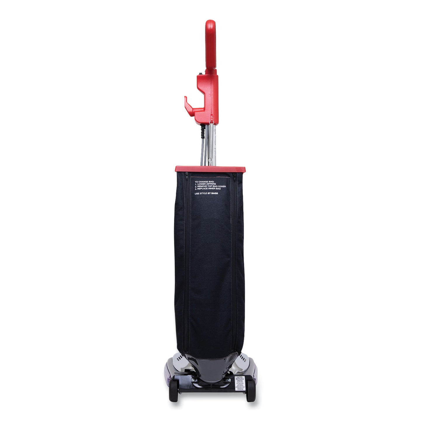 Sanitaire® TRADITION QuietClean Upright Vacuum SC889A, 12" Cleaning Path, Gray/Red/Black (EURSC889D)