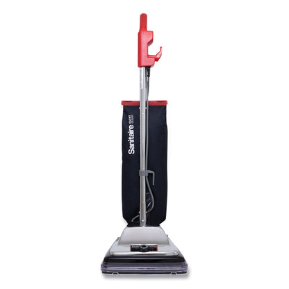 Sanitaire® TRADITION QuietClean Upright Vacuum SC889A, 12" Cleaning Path, Gray/Red/Black (EURSC889D)
