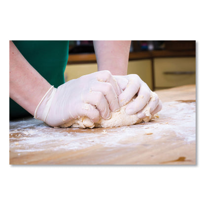 SemperGuard® Latex Gloves, Powdered, X-Large, 4 mil Thick, 9.45" Long, Cream, 100/Box, 10 Boxes/Carton (SEZINDPS105)