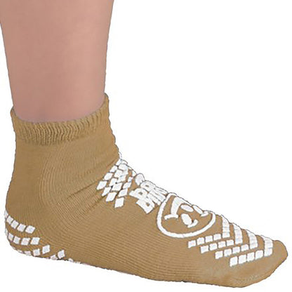 Pillow Paws® 360° Imprint Slipper Socks Unisex Adult X-Large All Around Tread Single Patient Use Tan (483417_PR)
