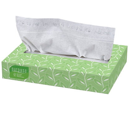 Surpass Facial Tissue White 8 X 8-2/5 Inch 125 Count (722119_BX)