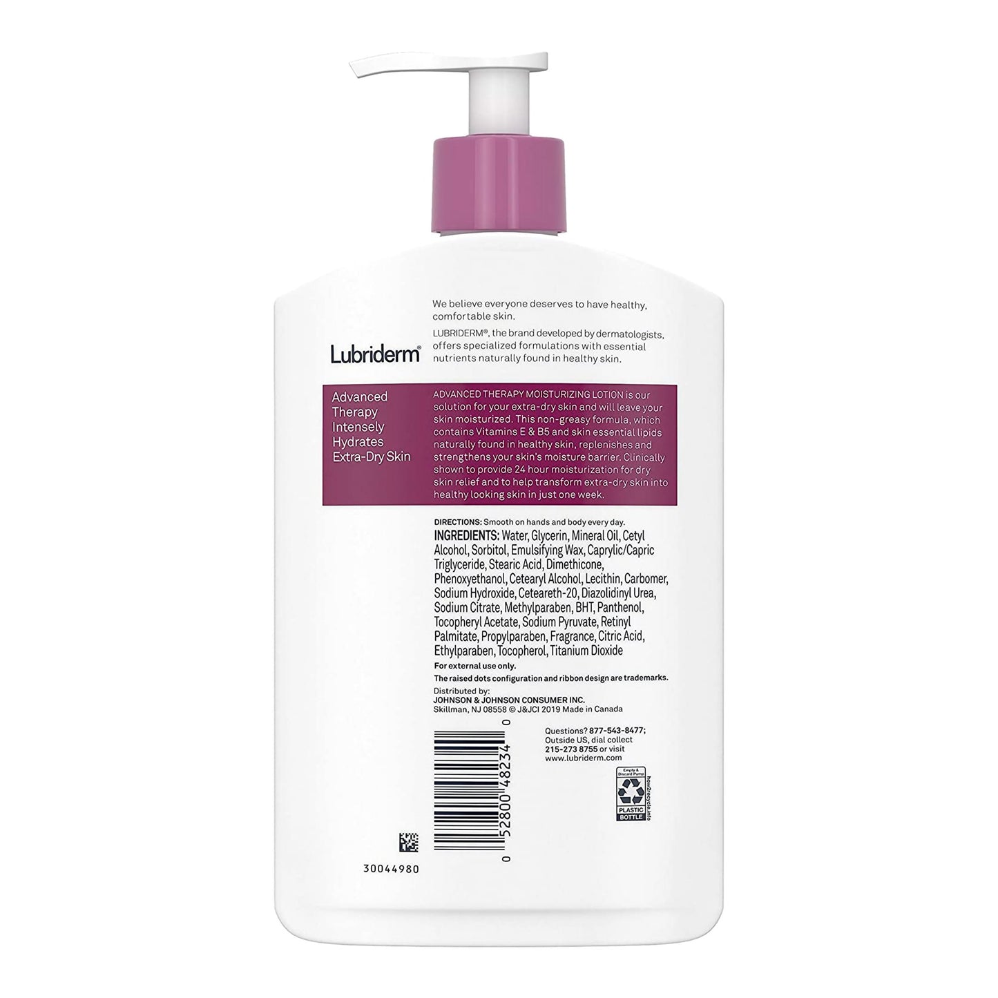 Lubriderm® Advanced Therapy Hand and Body Moisturizer 16 oz. Pump Bottle Scented Lotion (406636_EA)