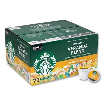Starbucks Veranda Blend Coffee K-Cups, 72/Carton (GRR22002161)