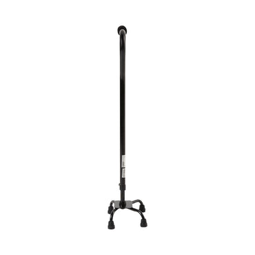 McKesson Small Base Quad Cane Steel 30 to 39 Inch Height Black (1065220_EA)
