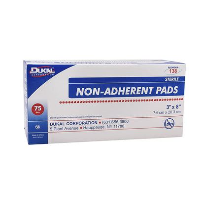 Dukal™ Non-Adherent Dressing 3 X 8 Inch Sterile 1 per Pack (663557_BX)
