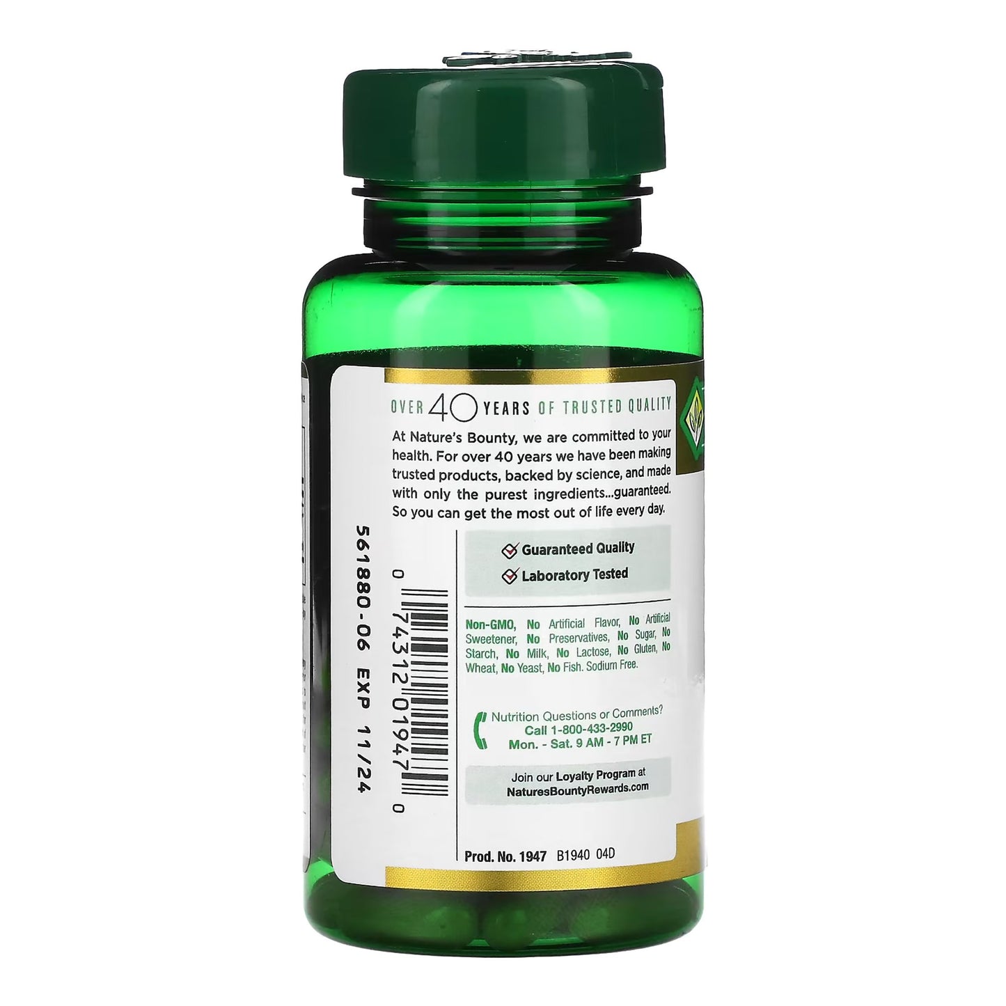 Nature's Bounty® Dietary Supplement Milk Thistle 1,000 mg Strength Capsule 50 per Bottle (1231642_BT)