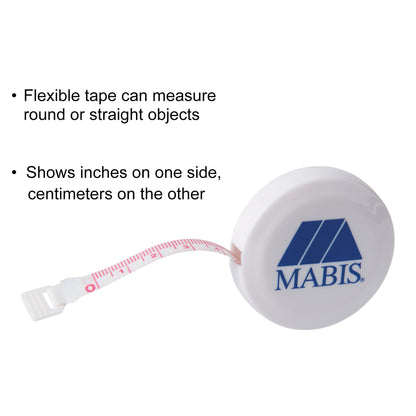 Mabis® Measurement Tape 1/4 X 60 Inch Reusable Inches / Centimeters (779264_EA)