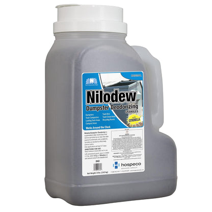 Hospeco® Nilodew® Dumpster Deodorizing Granules w/ Citronella, 8 lb. (HOS8ND)