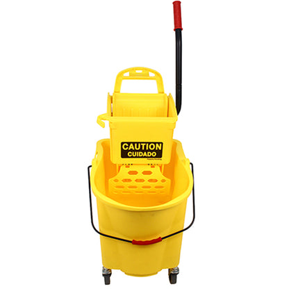 Impact® Sidepress Wringer & Bucket Combo, Yellow, 1/Case (IMP8Y2637-3Y)