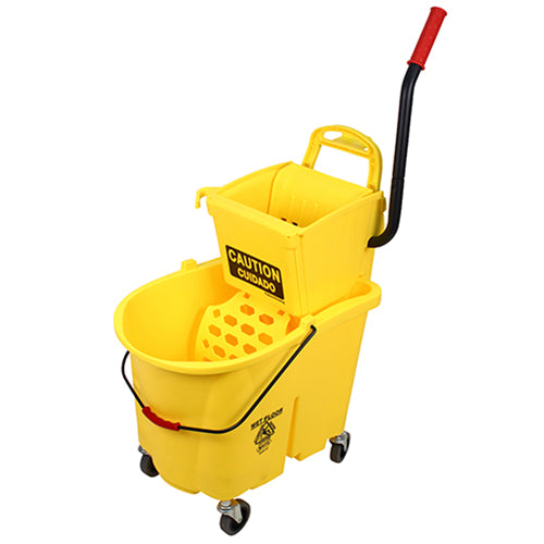 Impact® Sidepress Wringer & Bucket Combo, Yellow, 1/Case (IMP8Y2637-3Y)