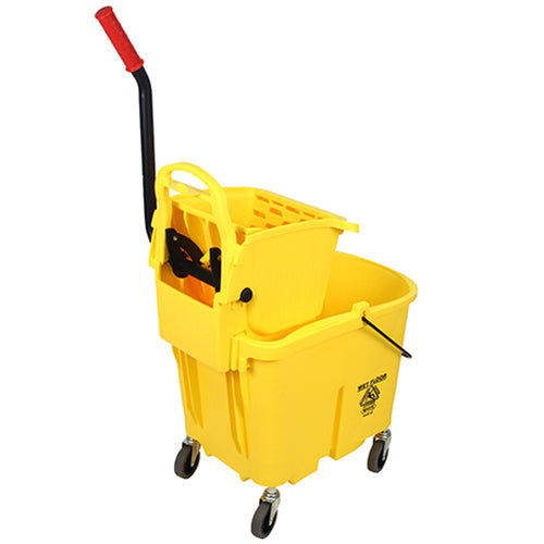 Impact® Sidepress Wringer & Bucket Combo, Yellow, 1/Case (IMP8Y2637-3Y)