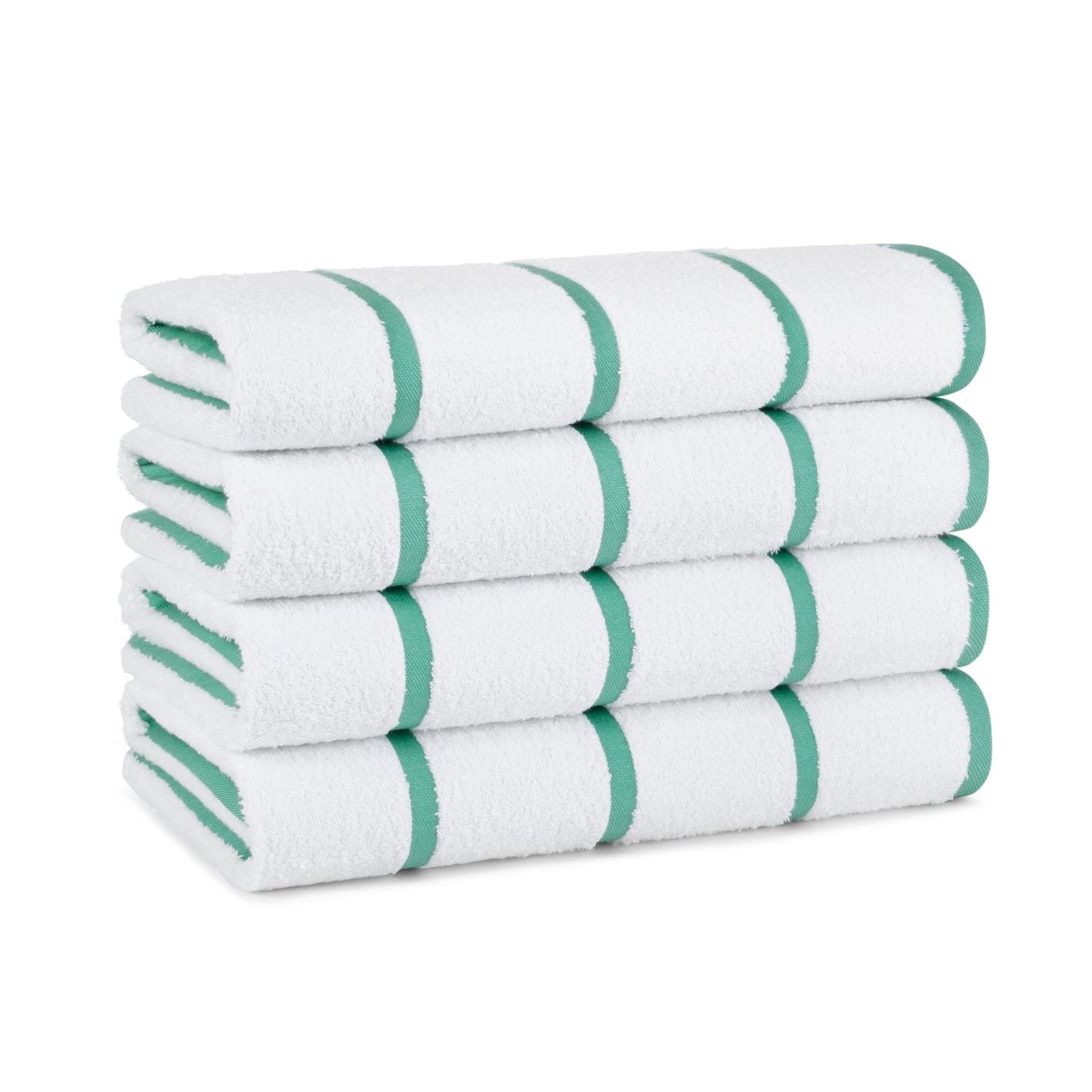 Hospeco® Las Rayas Beach Towel 30x60 Green, 24/Case (HOSBT-HS3060-15GR-CS)