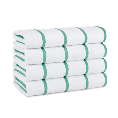 Hospeco® Las Rayas Beach Towel 30x60 Green, 24/Case (HOSBT-HS3060-15GR-CS)