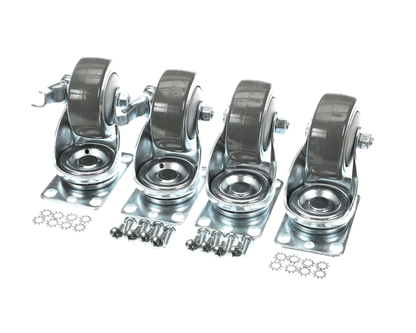 Glastender C-4X4-18 Caster Kit - 4 1/8" H Set Of 4 (GLAC-4X4-18)