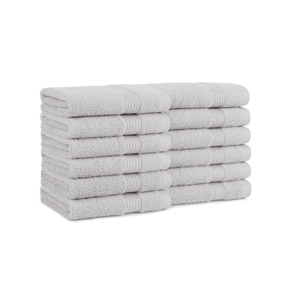 Host & Home Washcloth 13x13 Light Grey (12/Pack) (P-WC-HH-1313-LG)