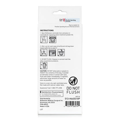 McKesson Commode Liner For Commode / Shower Chair (1248835_CS)