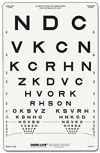 Good-Lite® Eye Chart 10 Foot Distance Acuity Test (821059_EA)