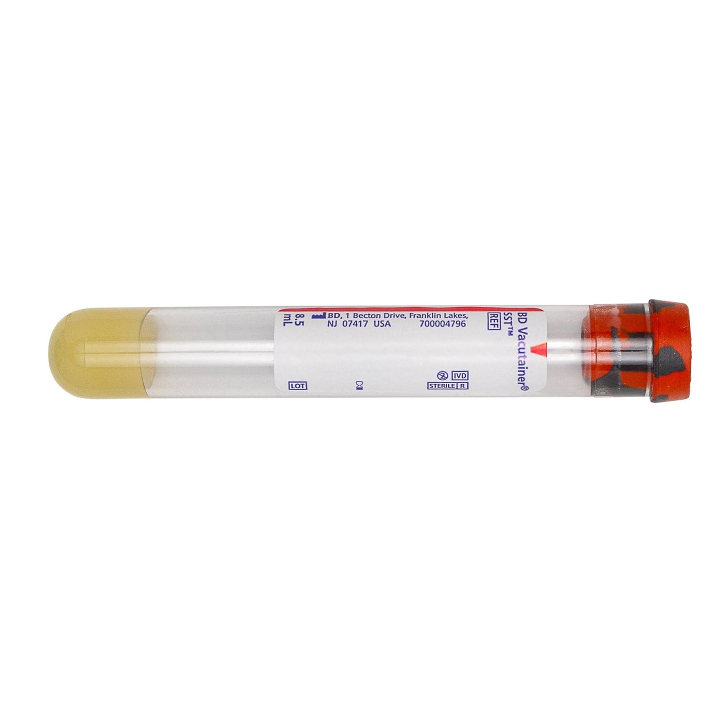 BD Vacutainer® SST™ Venous Blood Collection Tube Clot Activator / Separator Gel Additive 8.5 mL Conventional Closure Plastic Tube (639852_PK)