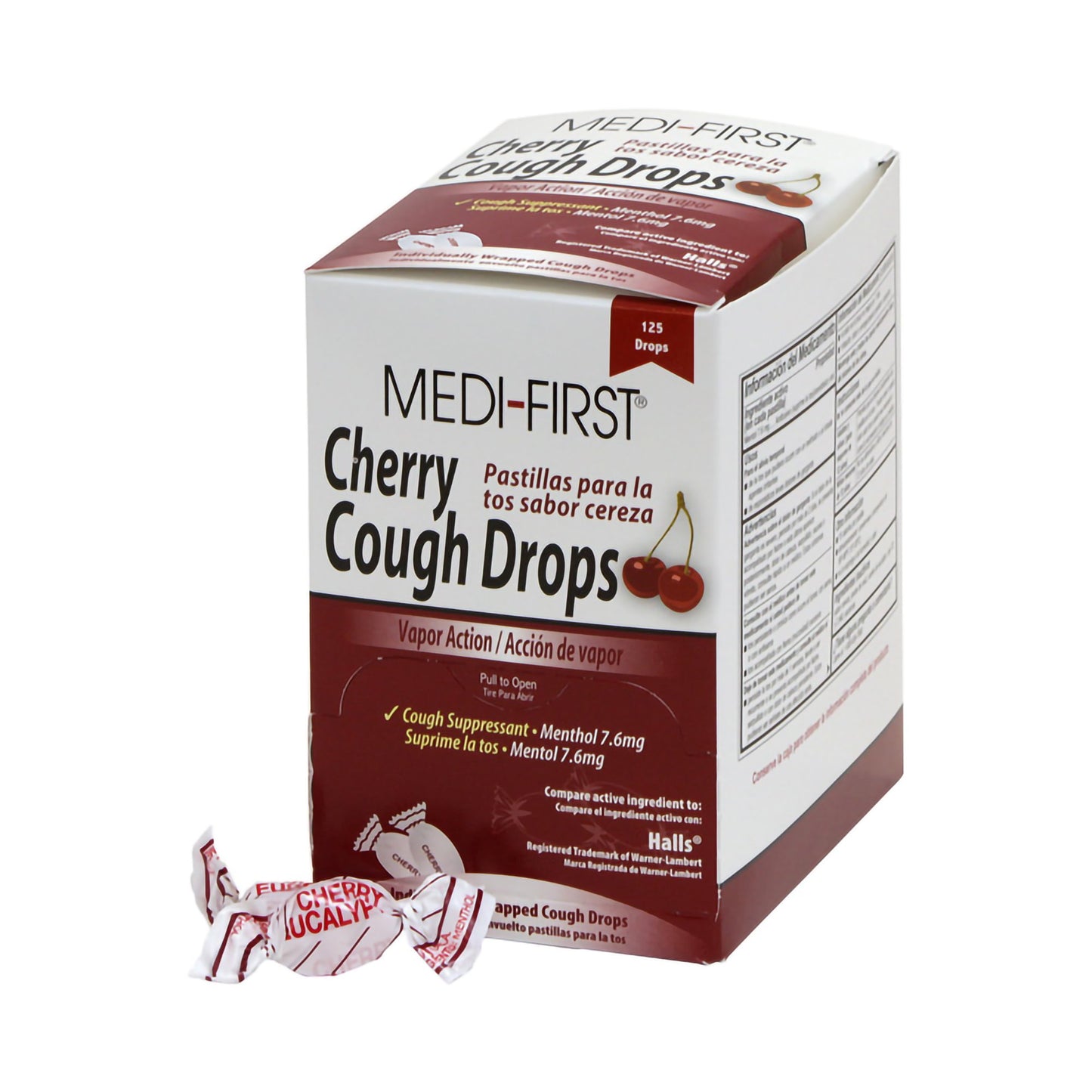 Medi-First® Plus Cold and Cough Relief 7.6 mg Strength Lozenge 125 per Box (498806_CS)