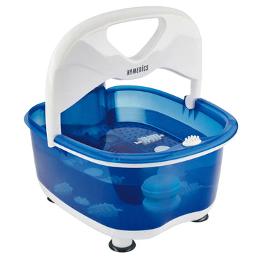 HoMedics® Salt-N-Soak Pro Foot Bath with Heat Boost Blue / White Plastic (1253808_CS)