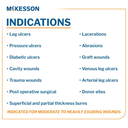 McKesson Alginate Dressing 4 X 8 Inch Rectangle (883266_CS)