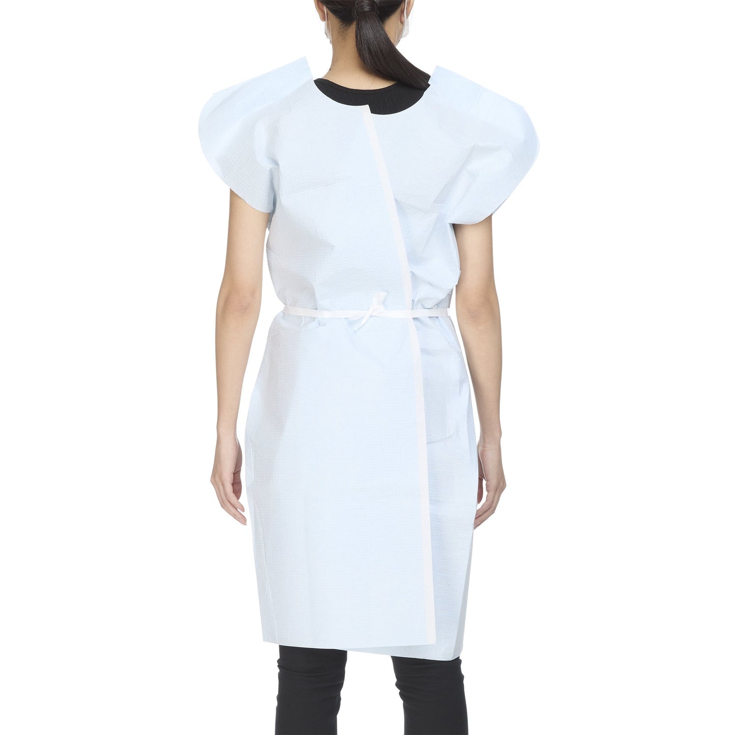 McKesson Patient Exam Gown One Size Fits Most Blue Disposable (145372_CS)