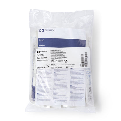 Devon™ Skin Marker with Ruler Gentian Violet Ink Sterile Full Size Regular Tip (183115_EA)