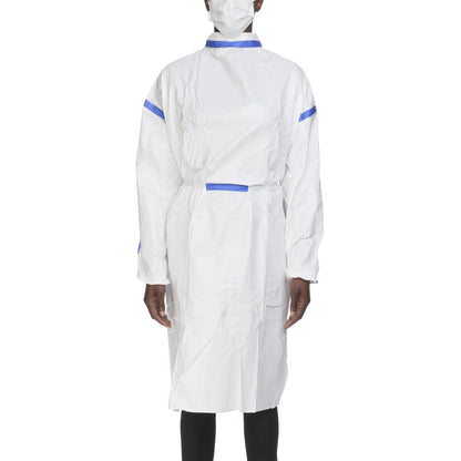 TrueCare Biomedix Chemotherapy Procedure Gown One Size Fits Most White Sterile ASTM F739-12 Disposable (1136418_CT)
