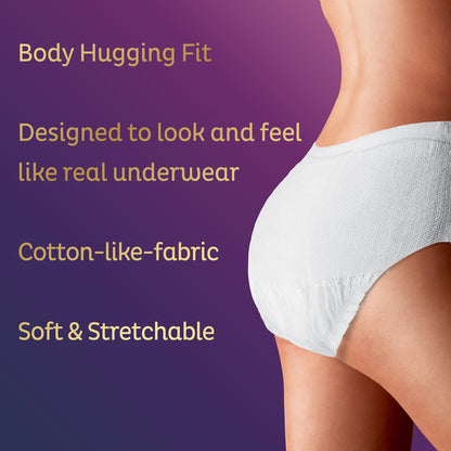 TENA® Women™ Super Plus Female Adult Absorbent Underwear Pull On with Tear Away Seams Large Disposable Heavy Absorbency (738763_CS)