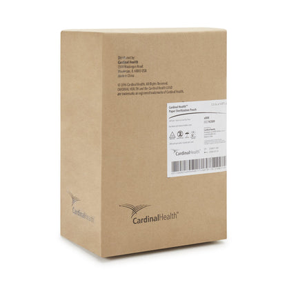 Cardinal Health™ Sterilization Pouch Ethylene Oxide (EO) Gas / Steam 3-1/2 X 9 Inch Transparent / White Self Seal Paper / Film (344693_CS)