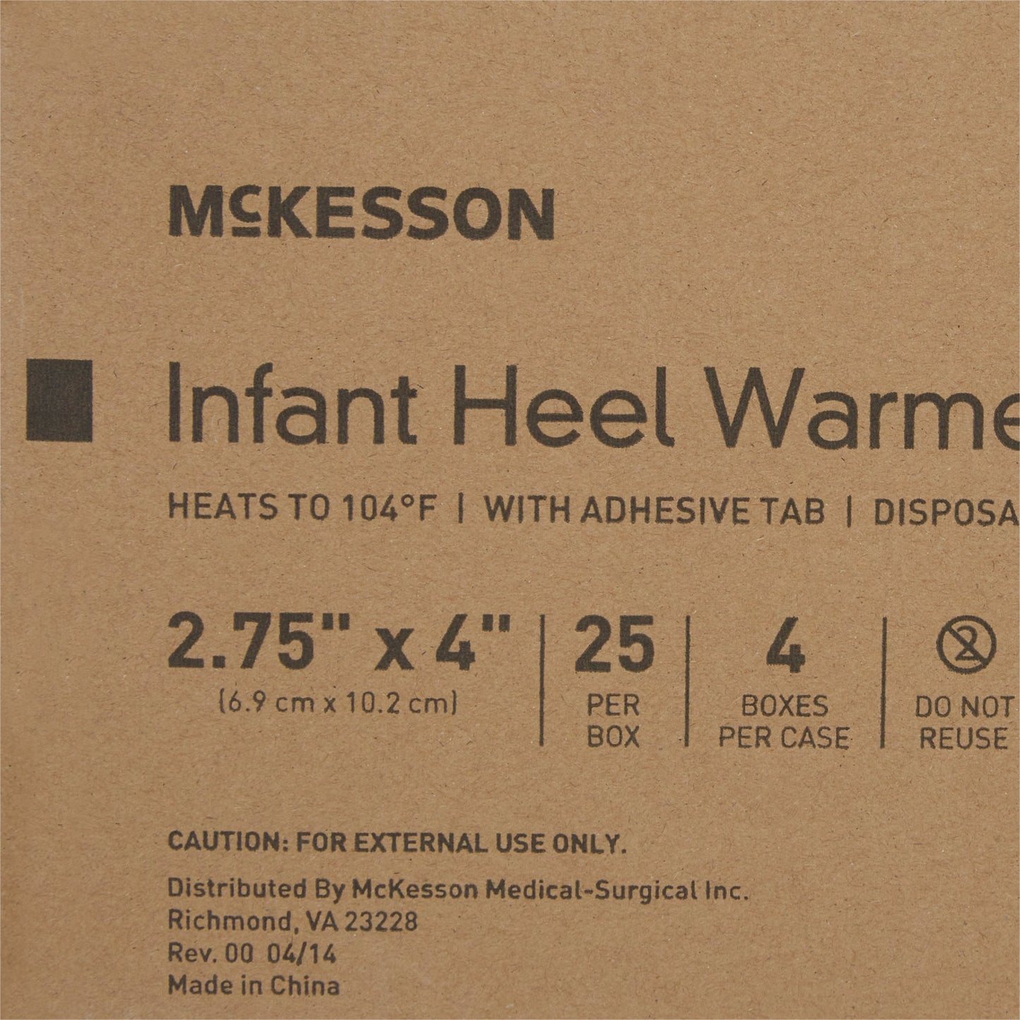 McKesson Instant Infant Heel Warmer Heel One Size Fits Most Sodium Acetate / Water Disposable (911633_CS)