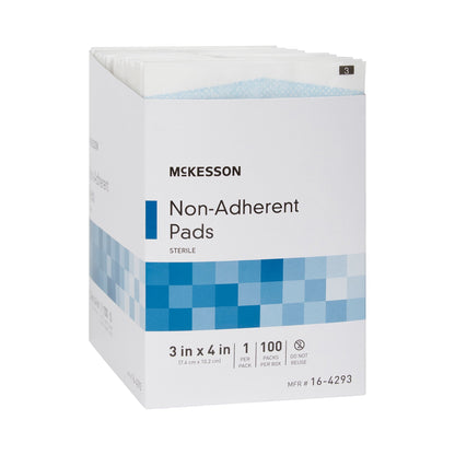 McKesson Non-Adherent Dressing 3 X 4 Inch Sterile 100 per Pack (373777_CS)